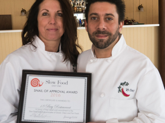 SFEE Awards Snail of Approval to 18 Bay Restaurant on Shelter Island